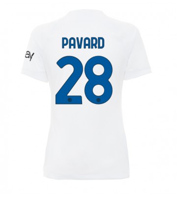 Inter Milan Benjamin Pavard #28 Segunda Equipación Mujer 2023-24 Manga Corta